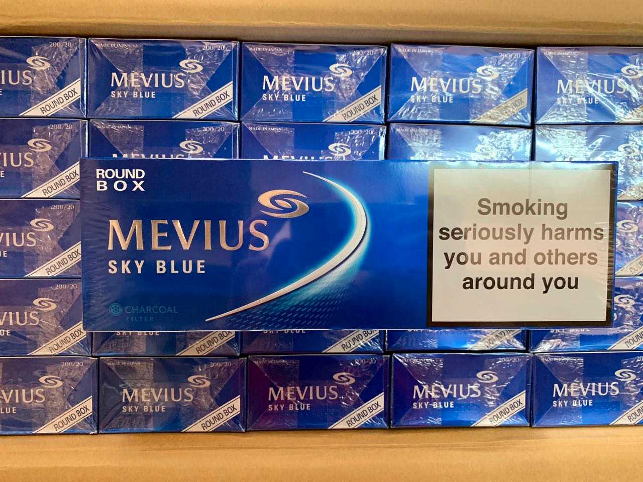 Mevius Sky Blue Cigarettes 10 Cartons Mevius Sky Blue Mevius Cigarettes